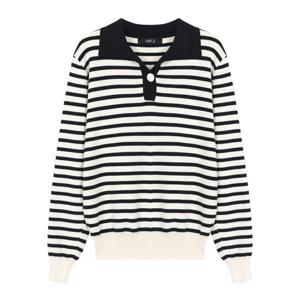 [에이비에프지]카라넥 스트라이프 긴팔 니트APY4ZW36K