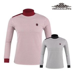 보스케 남성 봄 가을 골프웨어 골프 슬림 목폴라 긴팔 티셔츠