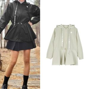 보스케 여성 봄 가을 골프웨어 골프 스트링 후드 바람막이 자켓 L102384