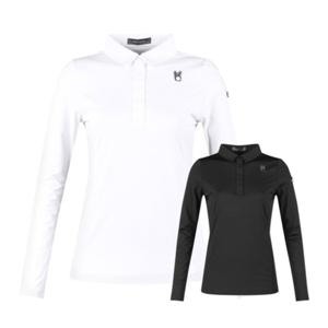 보스케 여성 봄 가을 골프웨어 골프 카라티 무지 긴팔 티셔츠 L102370