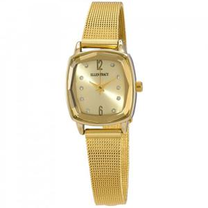 엘렌 트레이시 쿼츠 크리스탈 골드 다이알 여성용 시계 ET5188GD