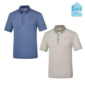 콜핑 남성 하이쿨 지지미원단 등산 반팔 카라 티셔츠 GS