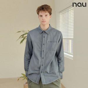 나우  (1NUYSS3002_GY) M 다잉옥스포드셔츠R GRAY