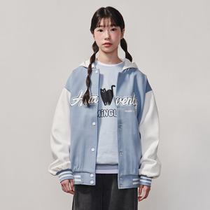 [에꼴리에] 여자 가을이월 루즈핏칼라야구점퍼(25A0152)