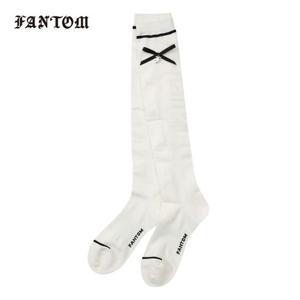 [팬텀] 여성 메쉬 믹스 리본 니삭스 221E1SC106_WH