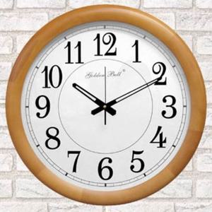 KG5106 500mm 대형 원목 벽시계 브라운