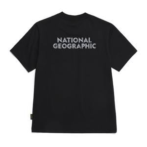 내셔널지오그래픽 N252UTS830 스몰로고 그래픽 반팔 티셔츠 BLACK