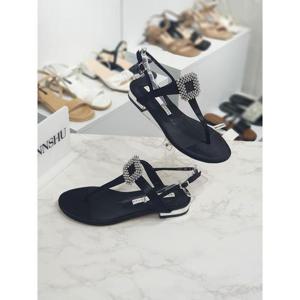 큐빅 스트랩 쪼리 슬링백 샌들 2cm HS981348c2g18st