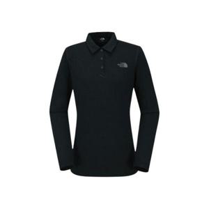 노스페이스 여성 HOLLAND L/S POLO GBNT7QI82A-BLK