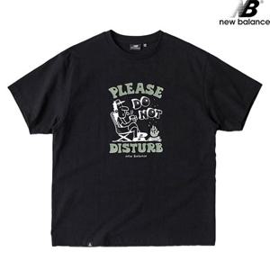 뉴발란스 NBNEC29023-BK 캠핑 일러스트 반팔티 남녀공용 티셔츠