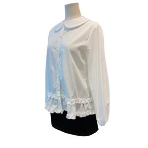 [트위]둥근카라 프릴 디테일 블라우스 TNBBFBL008