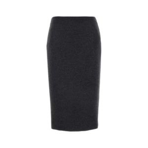 구찌 여성 그레이 울 미디 스커트 811889ZAQW0 1179