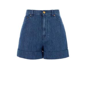 발렌티노 가라바니 여성 블루 데님 쇼츠 6B3DD18S94C 558