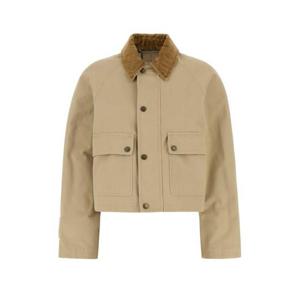 버버리 여성 베이지 면 트렌치 자켓 8105513 A1435