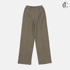 엘케이트 여성 핀턱 슬랙스 와이드 통 허리밴딩 바지 텐션 정장 팬츠 LNH002