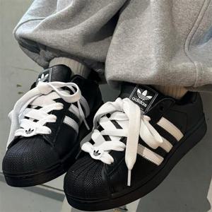 아디다스 공용 슈퍼스타 2 검흰 스니커즈 운동화 JI3538