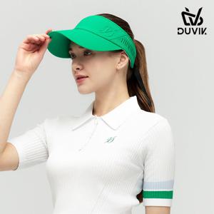 듀빅 여성 자수 입체 로고 리본 썬바이저 DF1WAP711AG