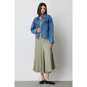 [시슬리] SADK70511 언발란스 셔츠형 데님 자켓