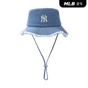 [MLB공식] 25N 컬러 데님 사파리 버킷햇 NY (L.Blue) 3AHTD025N