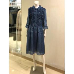 벨리시앙 세이브존01 페이즐리 쉬폰 주름 원피스 OP4210