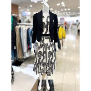 소고 세이브존01 숄 카라넥 프린트 롱 원피스 AL1PA05