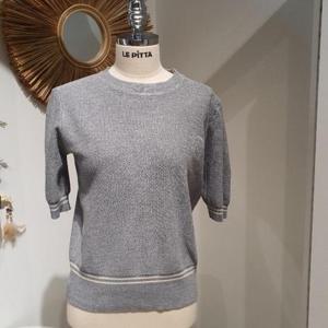 르피타 HC06 M써클 와플 조직 라운드 니트(그레이) L252BSW407