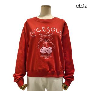 [에이비에프지]레터링 자수 포인트 라운드넥 맨투맨 티셔츠 APZ1QK37C