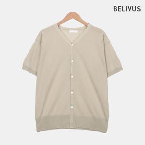 [빌리버스]빌리버스 남자 니트 반팔 크롭 무지 가디건 BGTT026