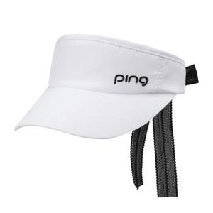 [핑]골프 여성 뒷리본 썬바이저 121E1CP052-WH_BP
