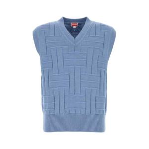 겐조 남성 연하늘 면 조끼 FF55PU7073CB 64