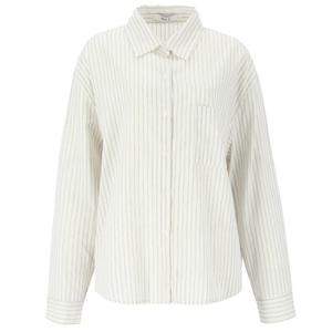 [에이비에프지]오버핏 스트라이프 패턴 긴팔 롱 면 남방 APZ5HB39G