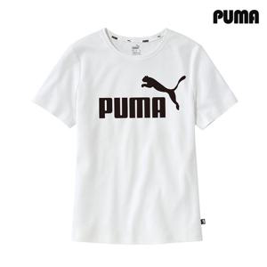 푸마 에센셜 로고 여성 반팔티 화이트 587029-02