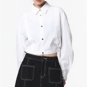 여성 사이드 스트링 긴팔 셔츠_5LB1511