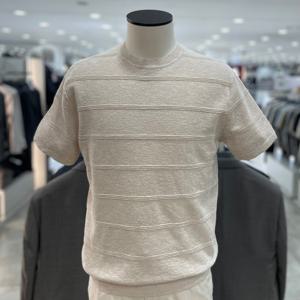 [지오지아]워셔블 슬럽 라운드 니트 티_ABF2ER1102_BE_DG