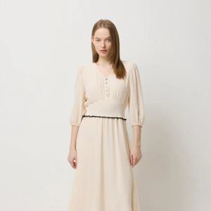 [시슬리]뉴치피 니트 허리 원피스 (SAOP31531)