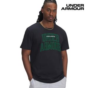 [언더아머(백)]남성 UA 헤비웨이트 바시티 믹스 라운드 반팔 티셔츠 6001858-001