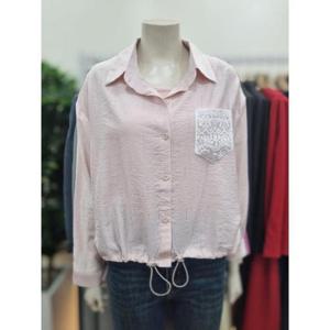 아니베F 세이브존06 카라넥 모자이크 패턴 주름 원피스 A53WBL5J40