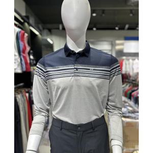 비티알 MG01 BTR 남성 봄 여름 배색 카라 긴팔 티셔츠 BTT4135M