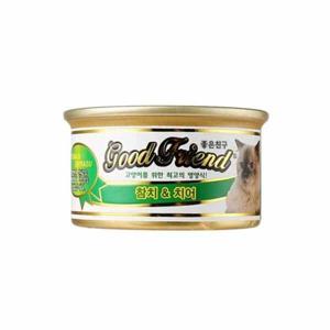 굿프랜드 고양이캔 참치치어 1박스 85gx24개입 길냥이캔 냥이캔간식 반려묘간식 애묘간식 맛있는고양이간식