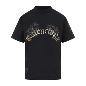 발렌시아가 프린트 티셔츠 809122TRVZ2