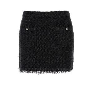 구찌 여성 블랙 미니 비스코스 스커트 811556XKEDT 1000