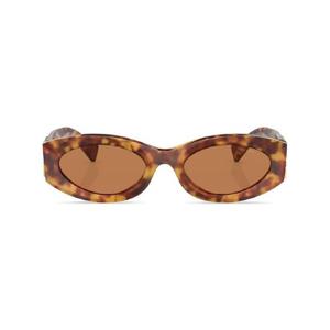 미우미우 톨토이즈셸 캣아이 프레임 선글라스 SMU11WC054E14H