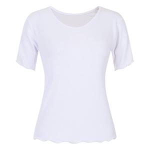 샵앤) 국산 여성 U넥 날라리 골지 실켓 반팔 티셔츠 DAI-WSH-20553-화이트
