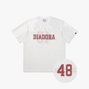 [디아도라] 로고 메쉬 반팔 티셔츠 WHITE