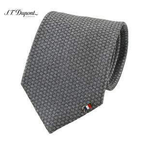 [듀퐁]24년 SS 신상 -TE4SM61KA043TGY(그레이)- 금속 삼색 장식 포인트 솔리드 넥타이