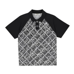 볼빅 여성 시그니처 프린트배색 티셔츠 VLTSP503