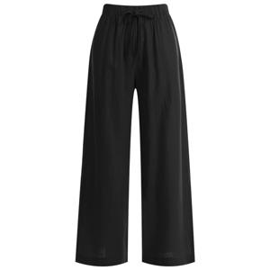 샵앤) 원픽 여성 허리스트랩 린넨 와이드팬츠 쿨 밴딩바지 PIC-WPT-11877-블랙