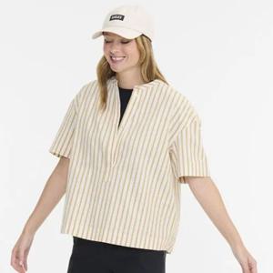 [에이글]숏 슬리브 스트라이프 블라우스 AIS25WSHI004