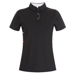 샵앤) 여성 프리미엄 골프 카라넥 옆배색 스판 반팔 티셔츠 LB-WSH-20635-블랙