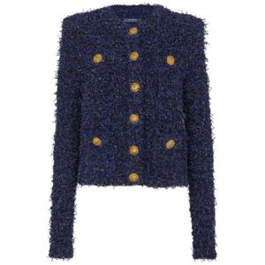 25 FW 발망 버튼 트위드 재킷 DF0SK249KH746BO TP432011813